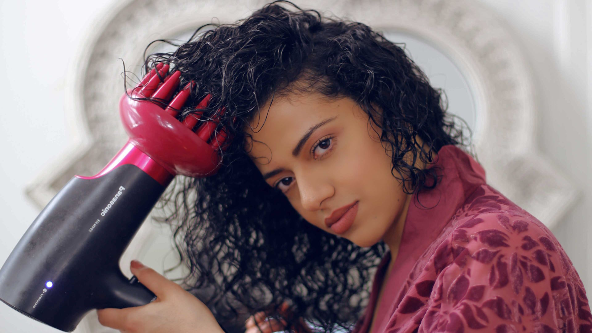 Blow-Drying Curly Hair